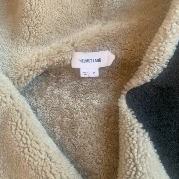 Helmut Lang Shearling Hooded Leather Coat Petite - Picture 8 of 10